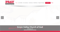 Desktop Screenshot of prayconstruction.com
